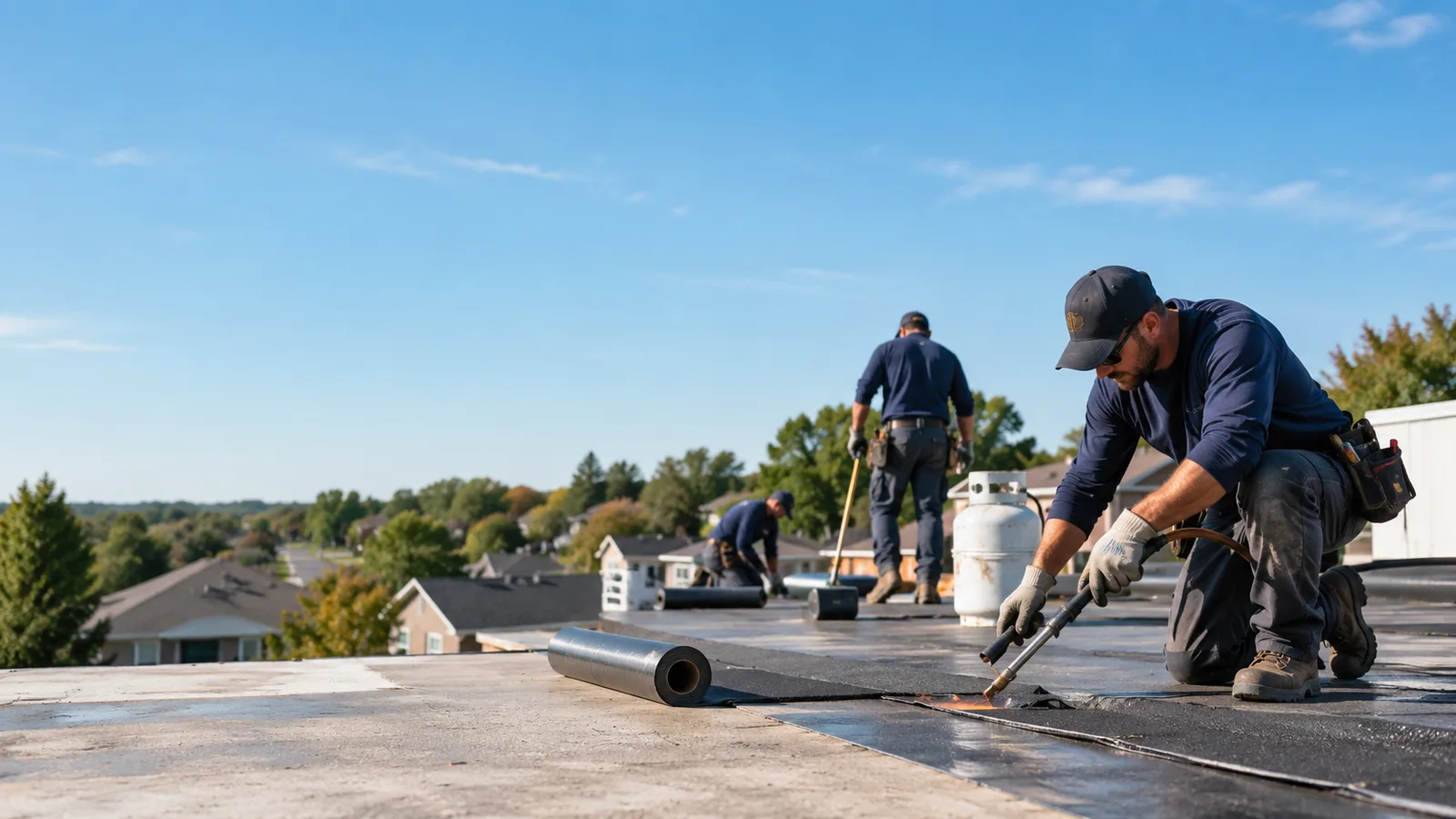 Flat Roof Leak Repair providers in Tennyson, IN